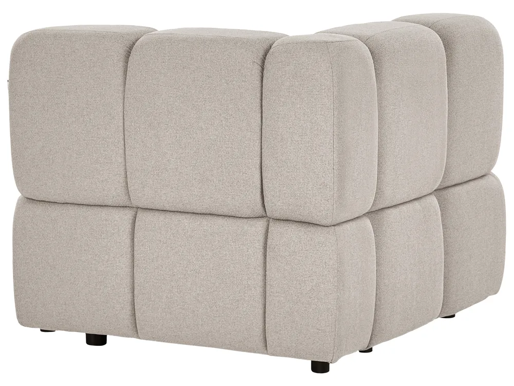 Modul Ecksofa 4-Sitzer MAKSABERG Stoff Beige linksseitig_1133627