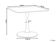Esstisch BOCA Helle Esche 90 cm 90 cm_821610