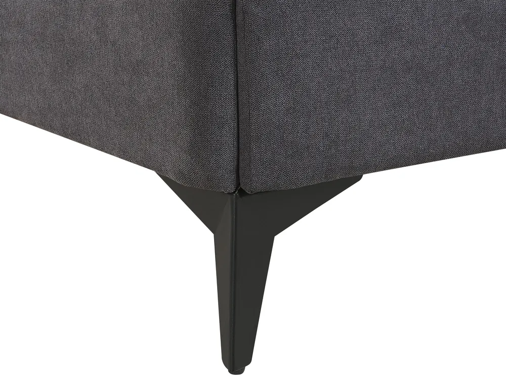 Bed Velvet MELLE 160 x 200 cm (EU King Size) Dark Grey_791200