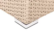 Lounge Set mit Tisch 8-Sitzer XXL modular Polyrattan Beige rechtsseitig_905113