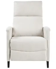 Recliner Chair SELVIK with Footrest Fabric Off-White_956138