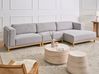Ecksofa 5-Sitzer VENG Stoff Grau linksseitig