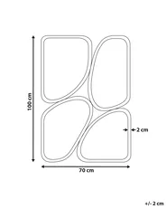 Wandspiegel DIANCEY 70 cm 100 cm Metall Gold_900171