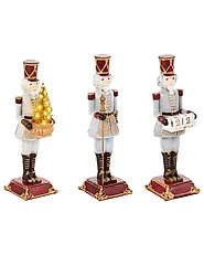 Set van 3 figuren LED PELLOSNIEMI 32 cm Notenkraker Meerkleurig_1175294