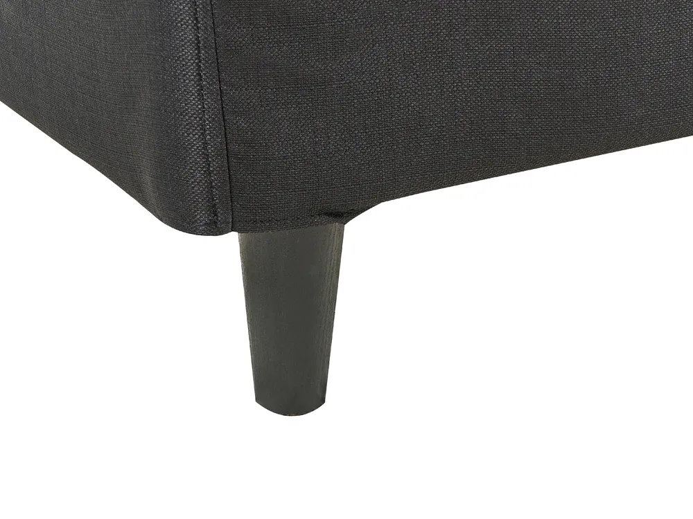Bettrahmenbezug FITOU 140 x 200 cm Schwarz_876097