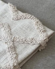 Kuscheldecke GUNA Baumwolle 130 x 180 cm Beige_933585