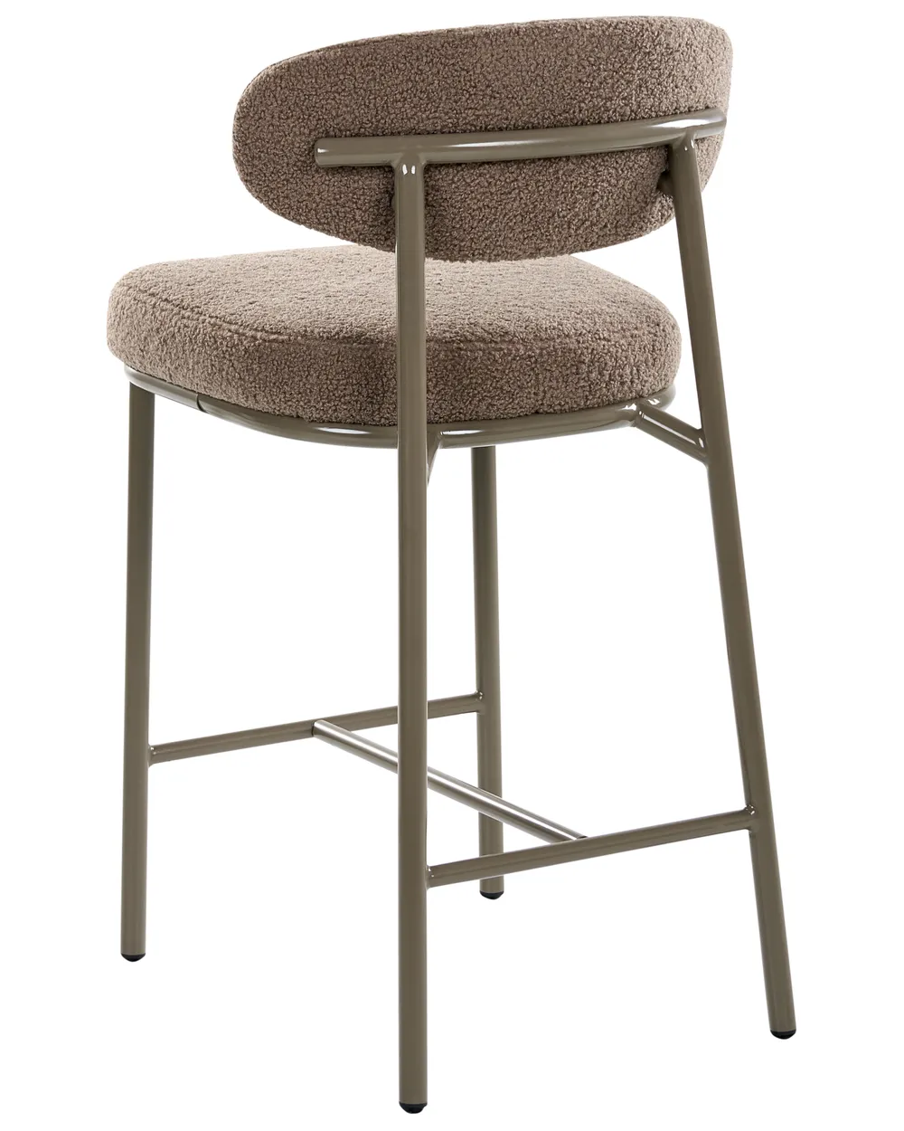Set of 2 Bar Chairs UNITY Boucle Taupe_1042286
