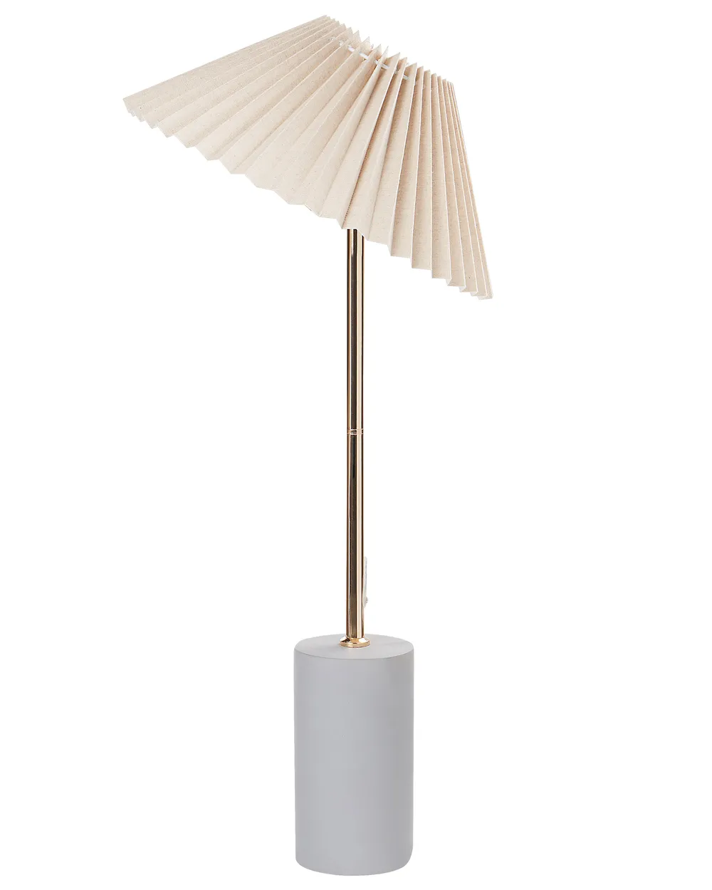 Table Lamp BALUARTE Faux Linen Beige_906165