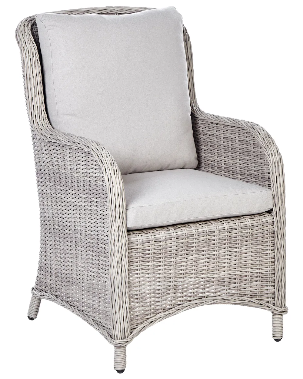 Gartensessel 2er Set CASCAIS Polyrattan Beige_917757