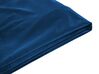Bettrahmenbezug Samtstoff FITOU 180 x 200 cm Dunkelblau