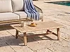 Outdoor Couchtisch SUMBA 128 cm 69 cm Akazienholz Hellbraun