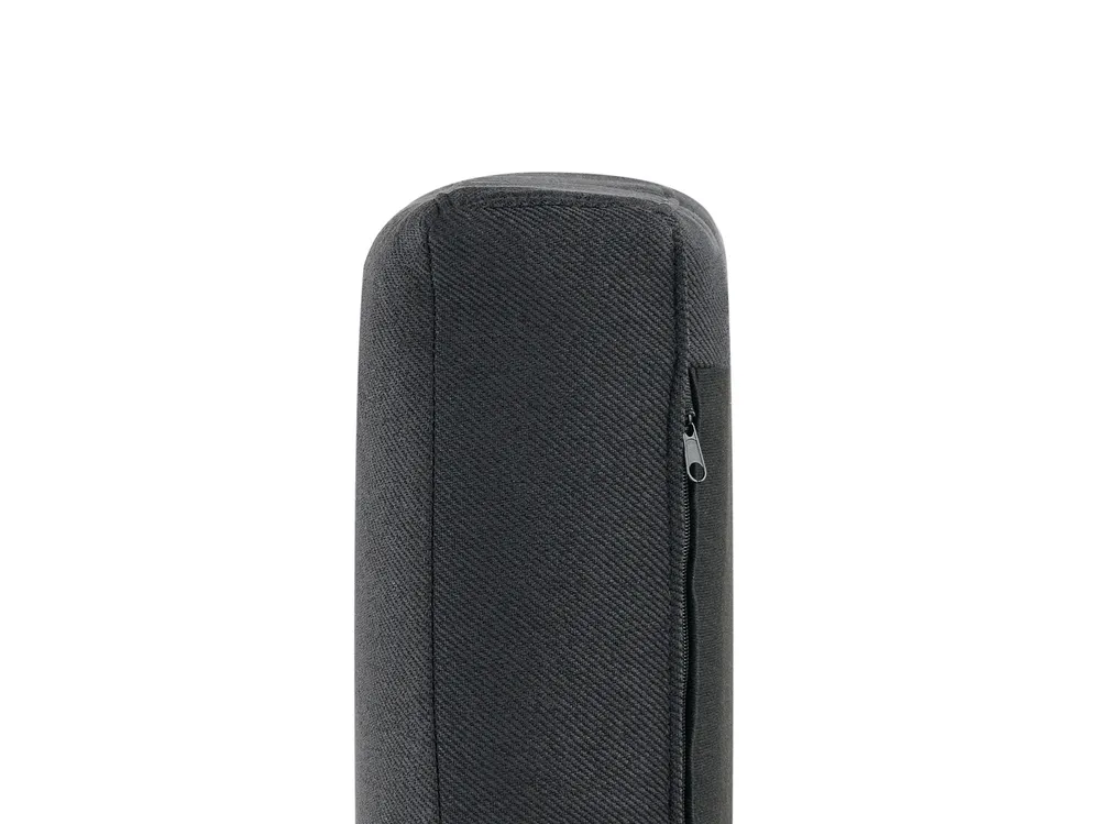Ecksofa 2-Sitzer BREDA Stoff Schwarz linksseitig_946118