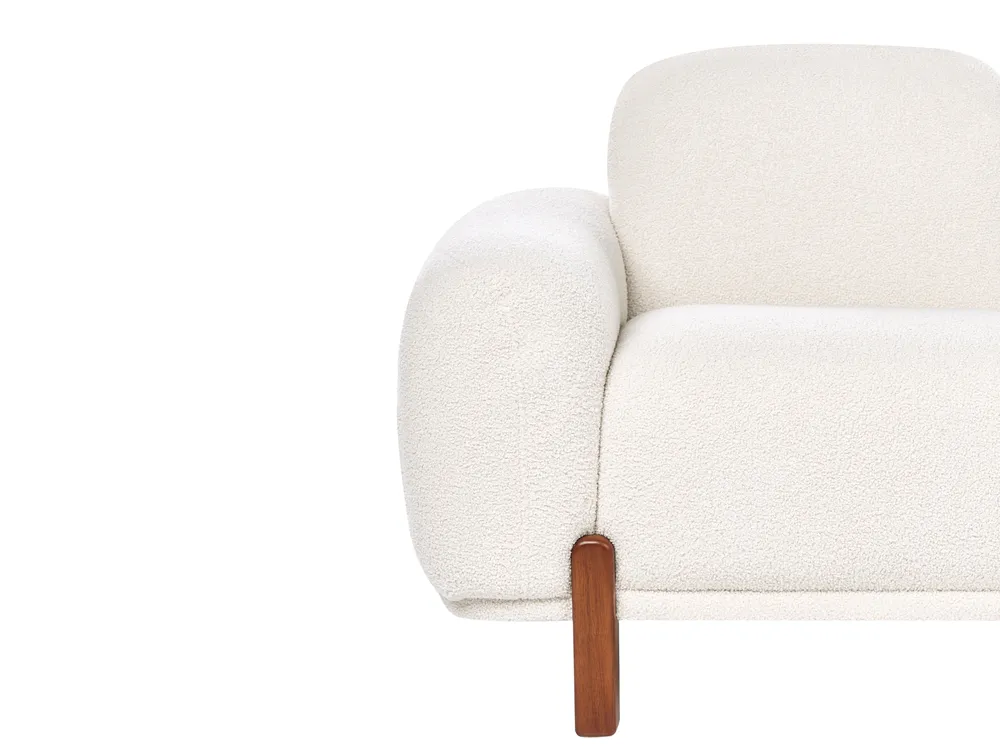 Sofa Set 4-Sitzer ODNES Bouclé Weiß_1053449