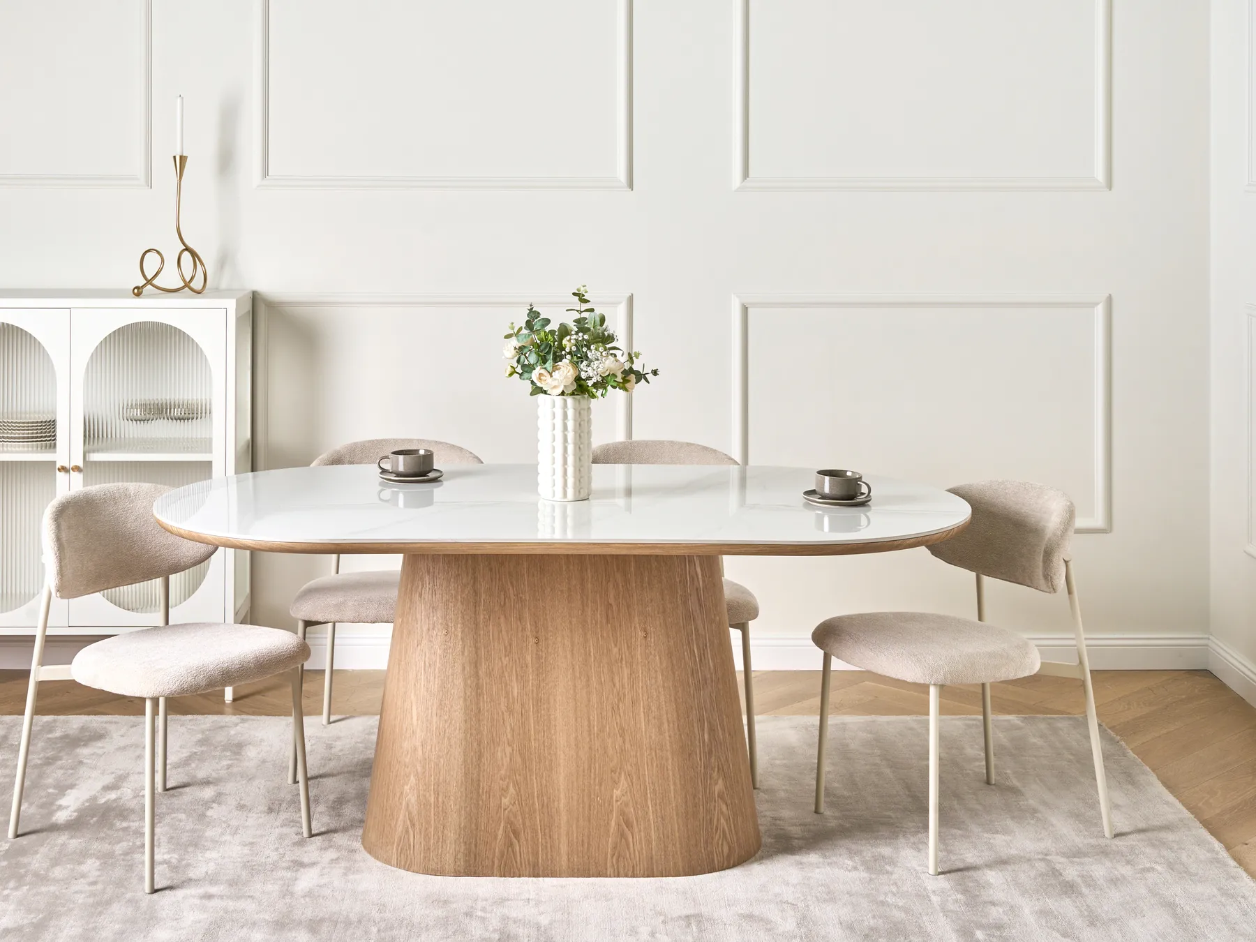 Dining Table LOCKHART Light Ash Wood 180 cm 90 cm_1003044