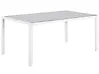 Gartentisch CATANIA 160 cm 91 cm Glas Grau
