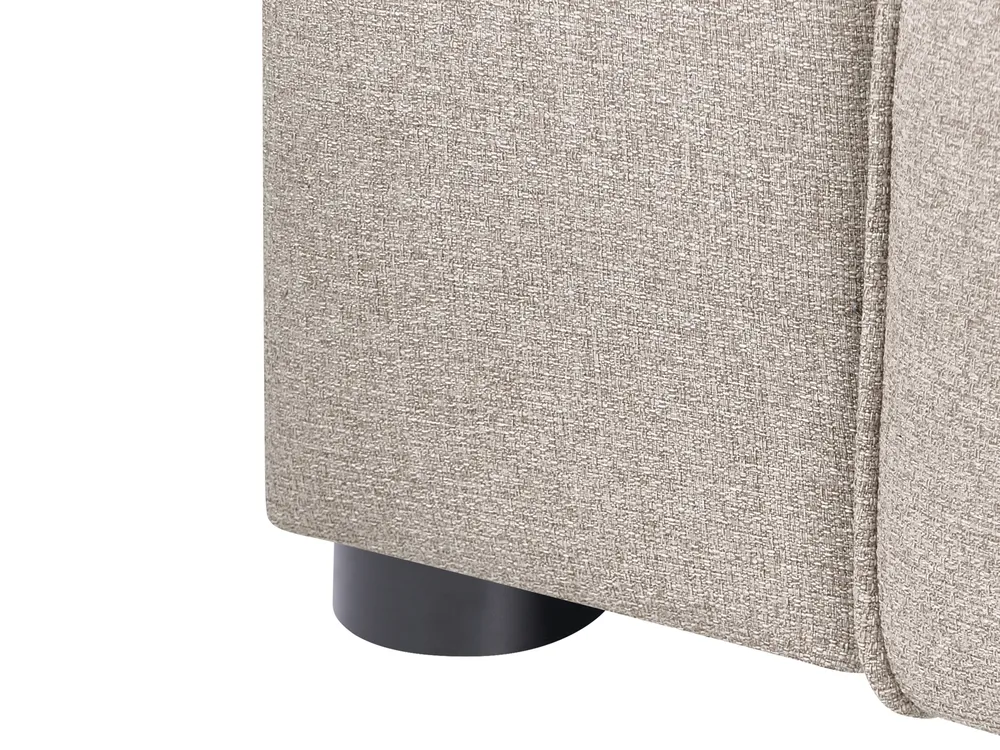 Ecksofa 3-Sitzer FAABORG Stoff Beige linksseitig_1055845