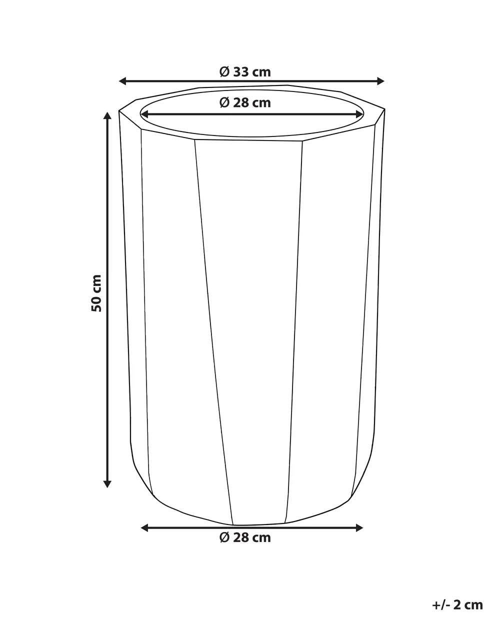 Plant Pot LAVANTTAL 33 cm Taupe_1161843