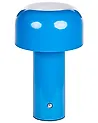 Kabellose LED Tischlampe BESOS mit Dimmer Metall Blau