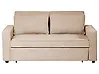 Schlafsofa 2-Sitzer UTTELA Stoff Hellbraun