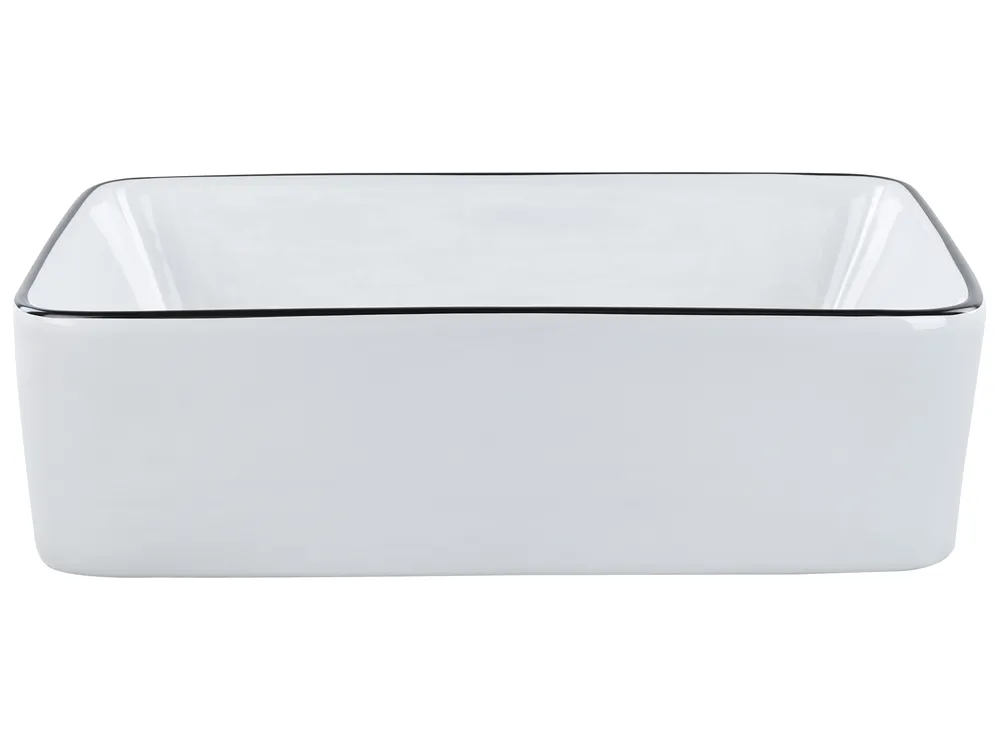 Aufsatzwaschbecken XERT 49 x 38 cm Keramik Weiß_922793