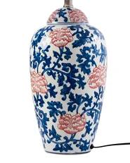 Table Lamp VERUSA Porcelain White/ Blue_980305
