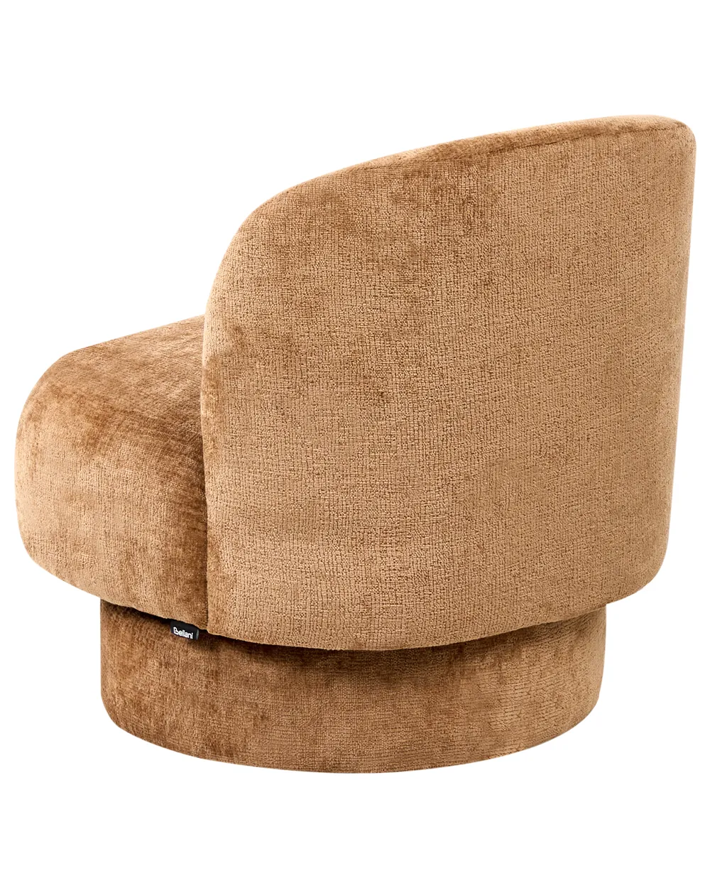 Swivel Armchair AYLO Chenille Golden Brown_1027680