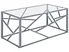 Couchtisch ORLAND Glas Silber