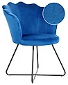Sessel LOVELOCK Samtstoff Marineblau