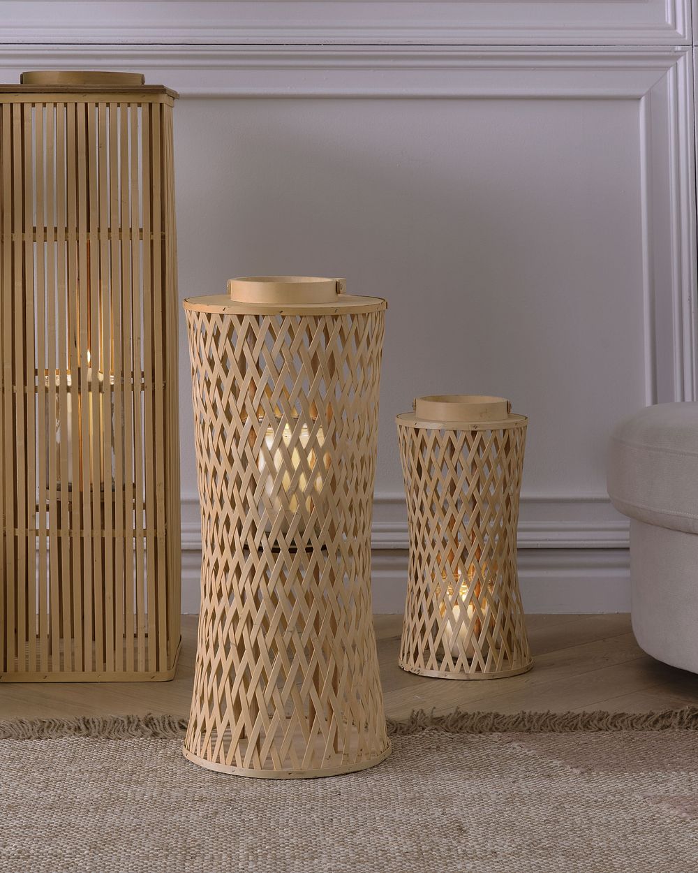 Lantern MACTAN 58 cm Bamboo Natural