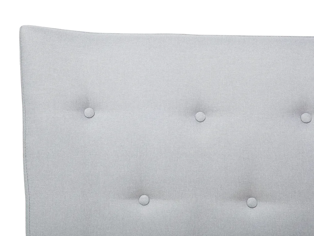 Bed Fabric SAVERNE 140 x 200 cm (EU Double) Light Grey_692746