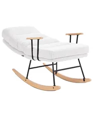 Rocking Chair ESKELIN Reclining Boucle Off-White_974740
