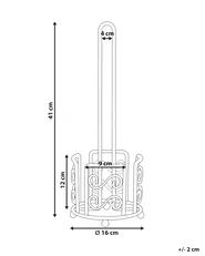 Toilettenpapierhalter MANDI Metall Grau_827840