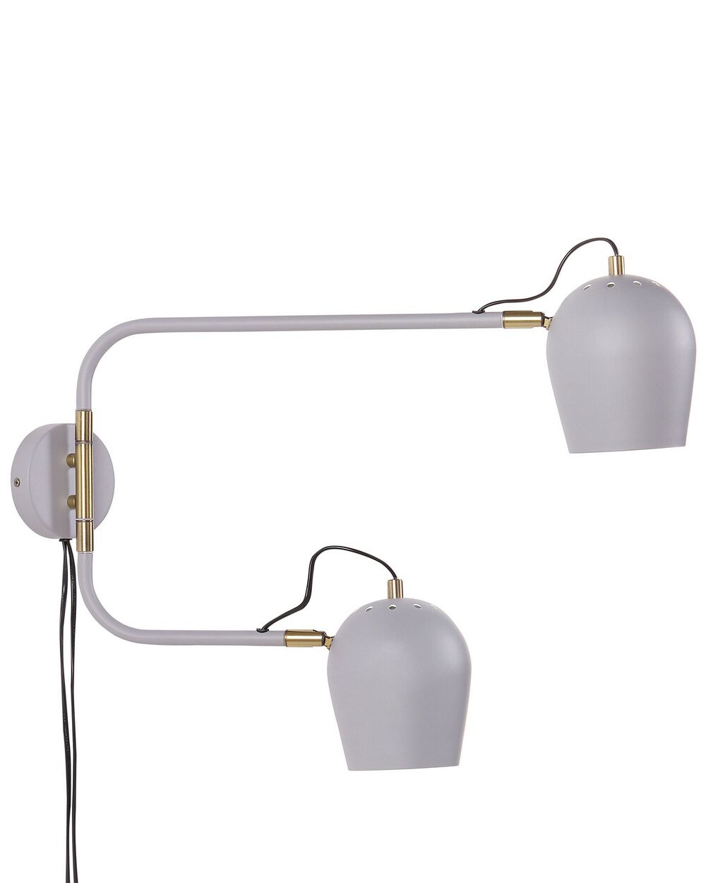 Wandlamp ESTRELLA verstelbaar Metaal Lichtgrijs