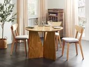 Esstisch ARRAN Braun 100 cm 100 cm Akazienholz_918686