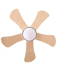 Ventilateur de plafond avec lampe BIVENS Avec télécommande LED Beige clair_1133269