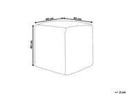 Pouf HARNAI Baumwolle Weiß_841516