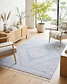 Teppich ANSAR Blau 160 x 230 cm Baumwolle