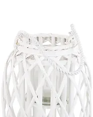 Lantern MAURITIUS 40 cm Willow Wood White_734189