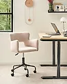 Schreibtischstuhl SANILAC II Bouclé Beige
