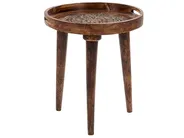 Beistelltisch 2er Set ASTAI Mangoholz Dunkelbraun_852311