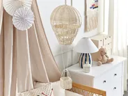 Wandobjekt Ballon BEMBA Rattan 60 cm Naturfarben_838425