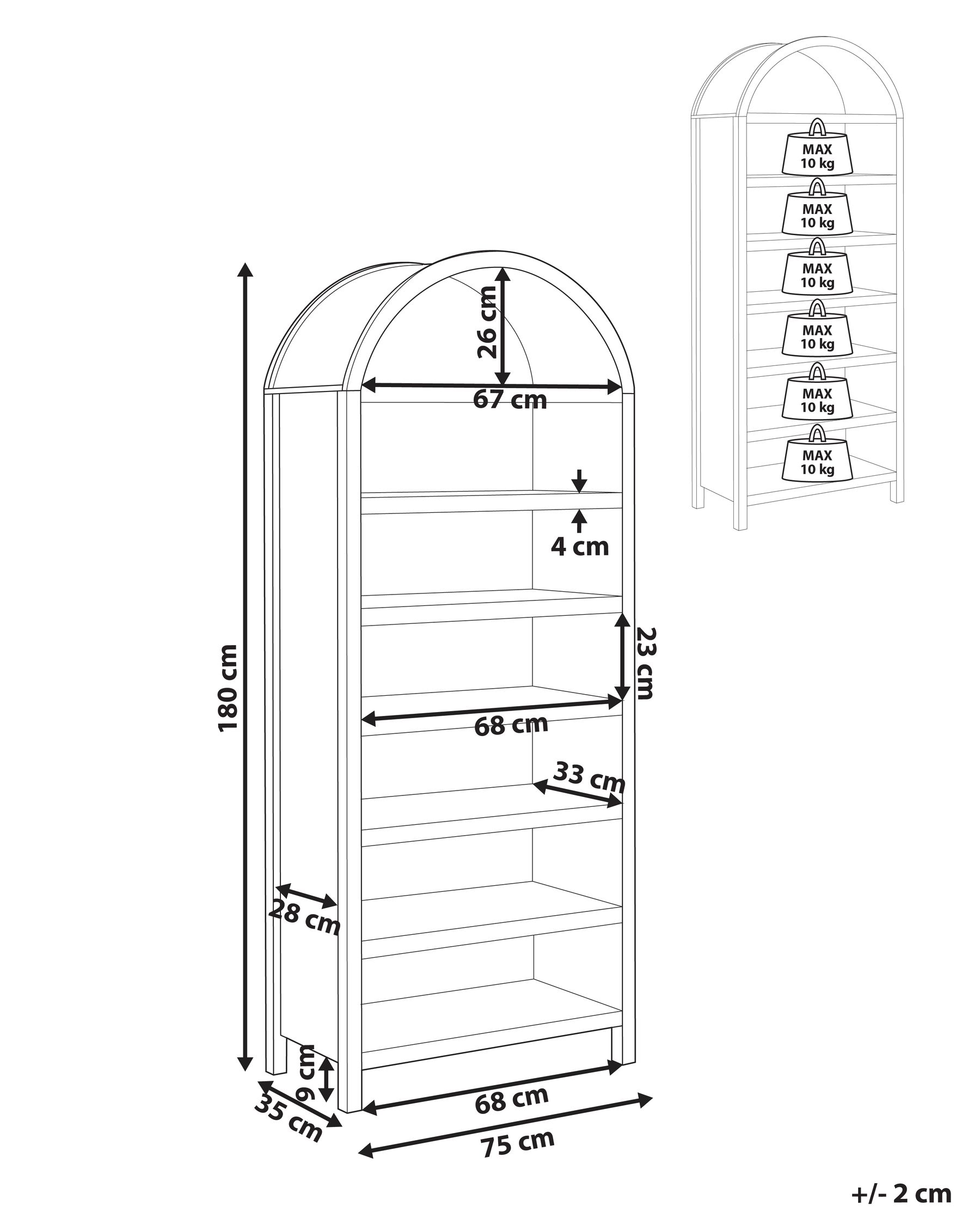 Schuhschrank LAMBINA Dunkelbraun_1050250