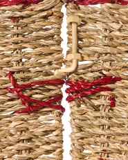 Weihnachtsbaumkragen GLACE 60 cm Seegras Rot_1011310