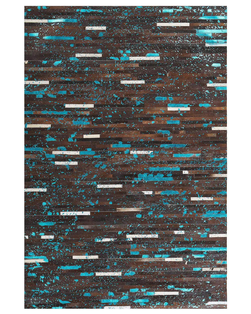 Rug KISIR Dark Brown 160 x 230 cm Leather_850856