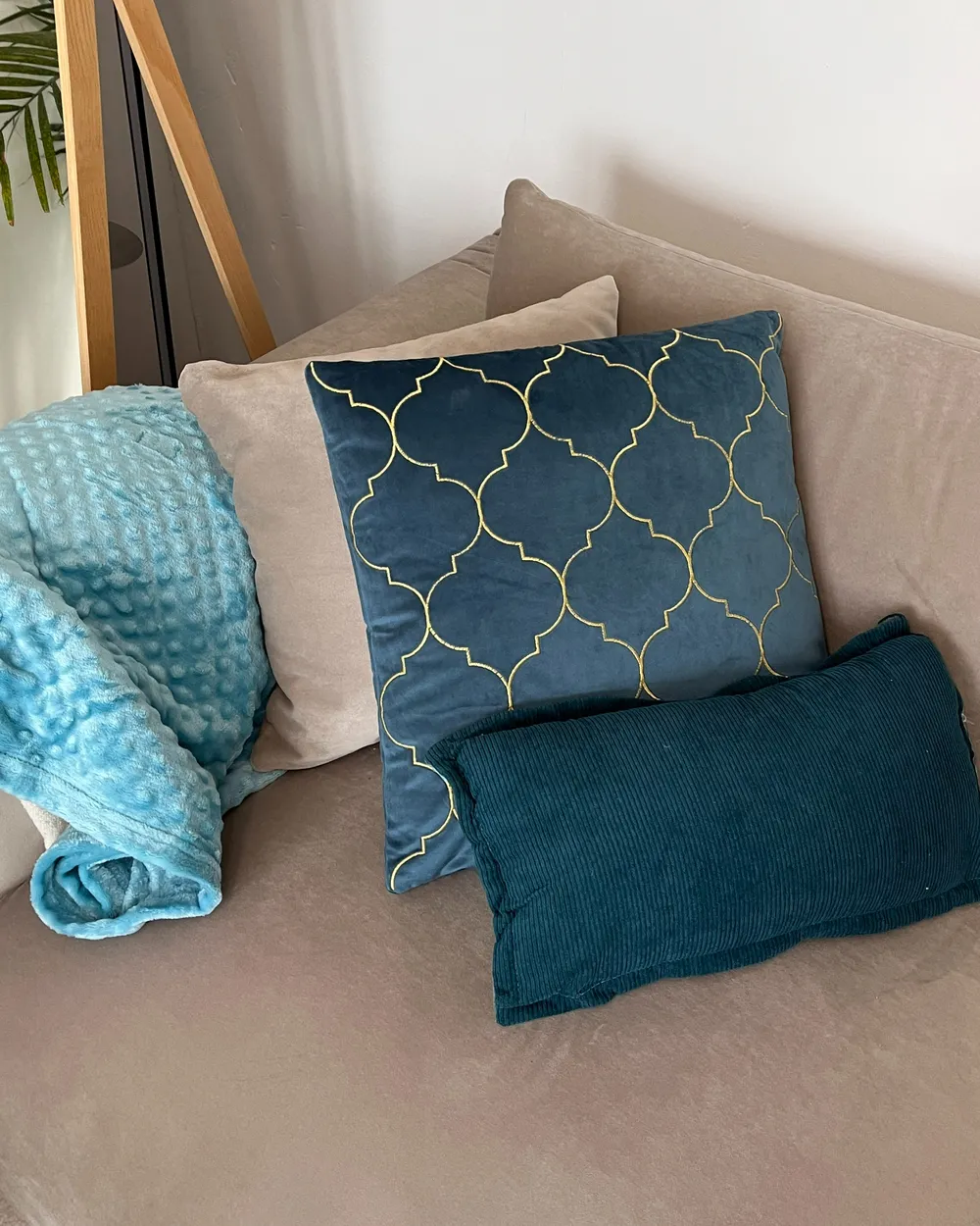 Kuscheldecke SAMUR 200 x 220 cm Hellblau_985108