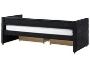 Tagesbett mit Stauraum MARRAY Samtstoff Schwarz 90 x 200 cm_1069234