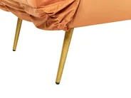Schlafsofa 2-Sitzer SAARELA Samtstoff Orange_932729