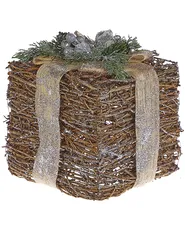 Weihnachtsdekoration 2er Set INARI 28/21 cm Weihnachtsgeschenke Silber_787425