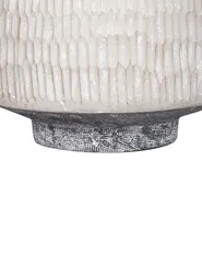 Blumenvase DEKSATI 32 cm Keramik Beige_937036