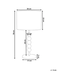 Tischlampe LOKY Metall Beige_1067614